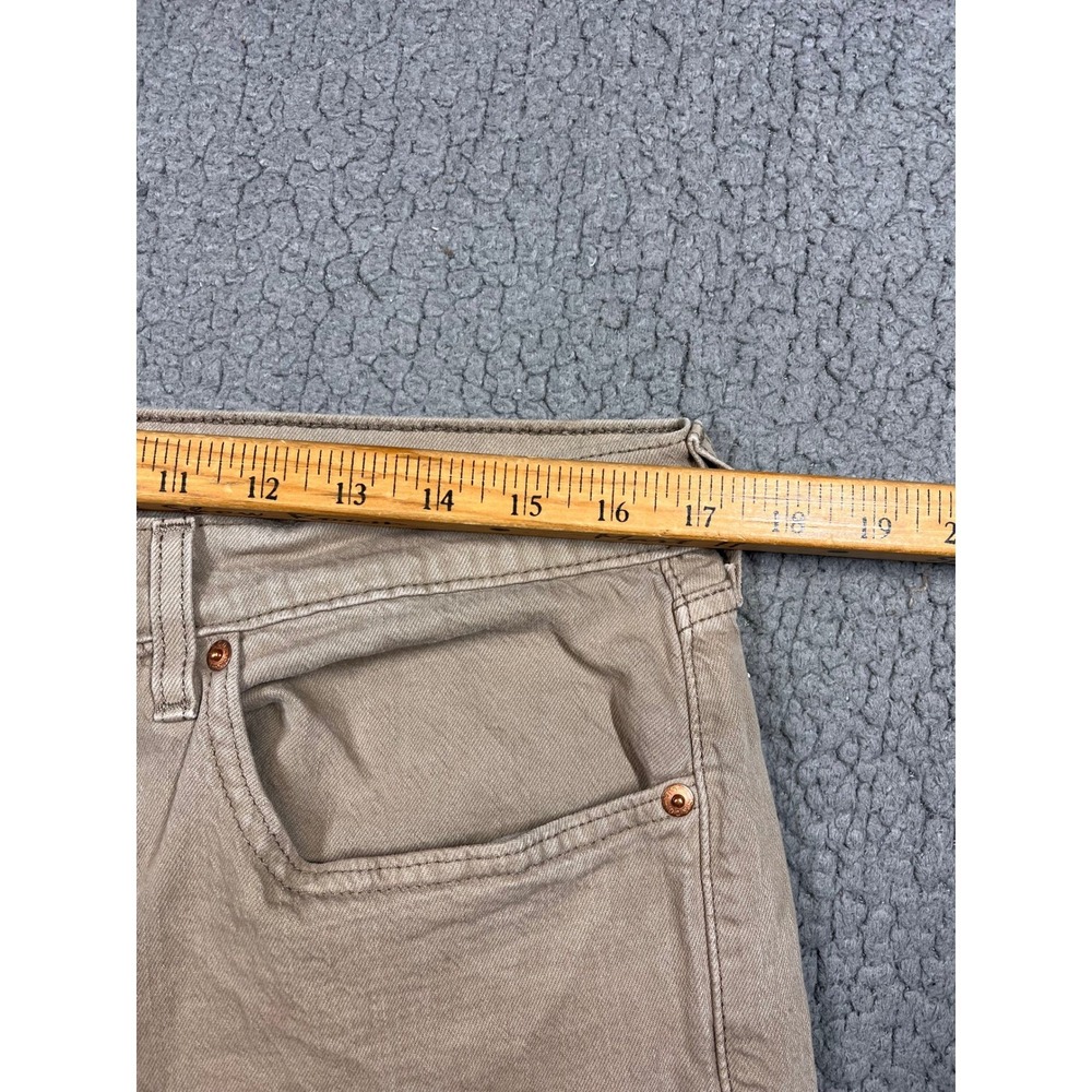 Levi Strauss 505 Khaki Tan Straight Leg Jeans Mens W34 L32 Cotton Blend - Picture 10 of 14